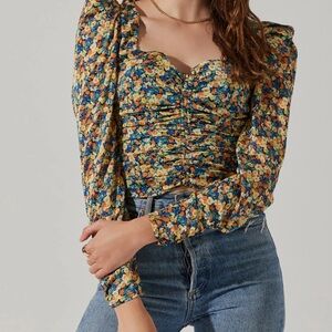 ASTR the Label Floral Top Size Small